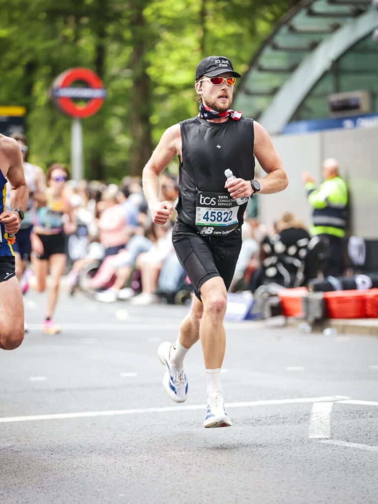 Truett Hanes during running competition