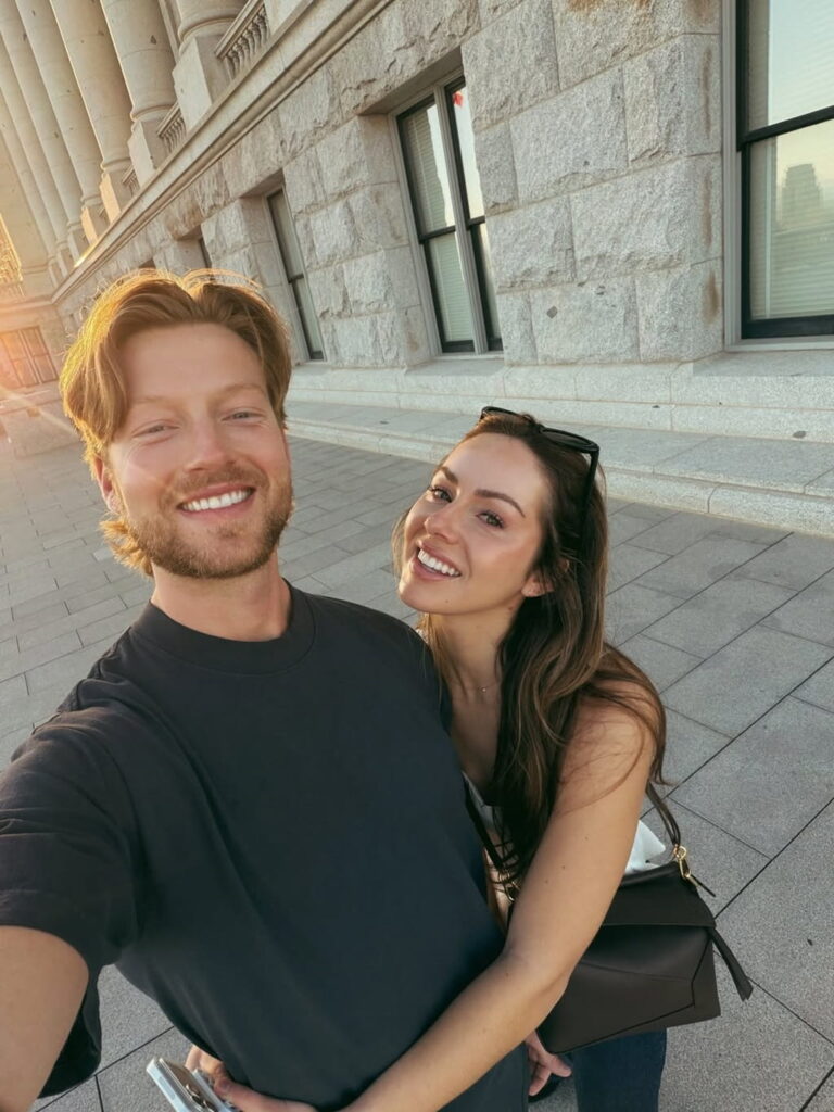 Truett Hanes with his wife Alicia