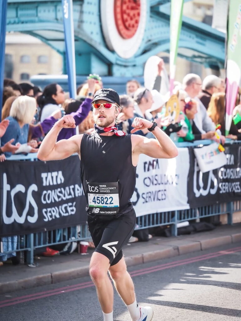 Truett Hanes during Marathon competion