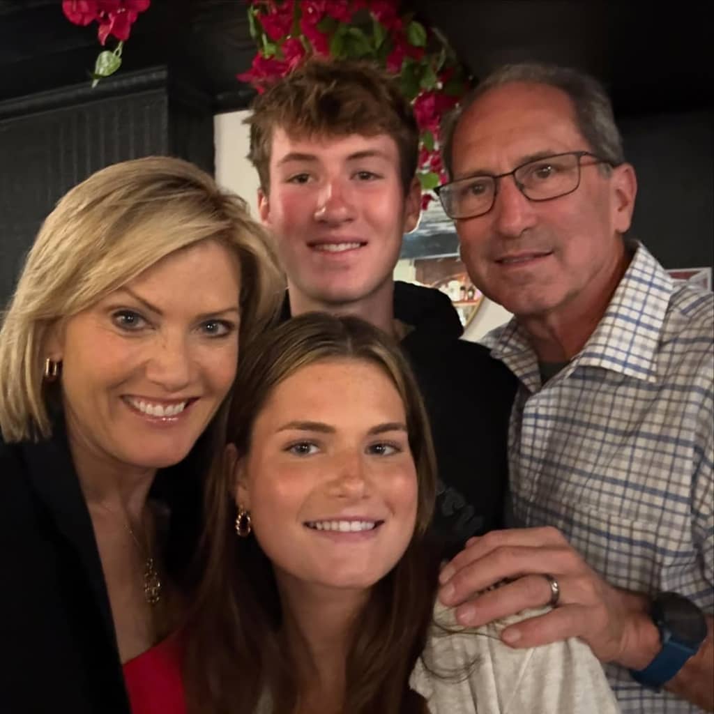 Cecily Tynan with husband and childrens
