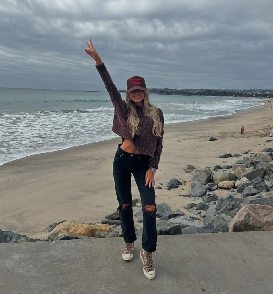 Dani Ruberti on beach