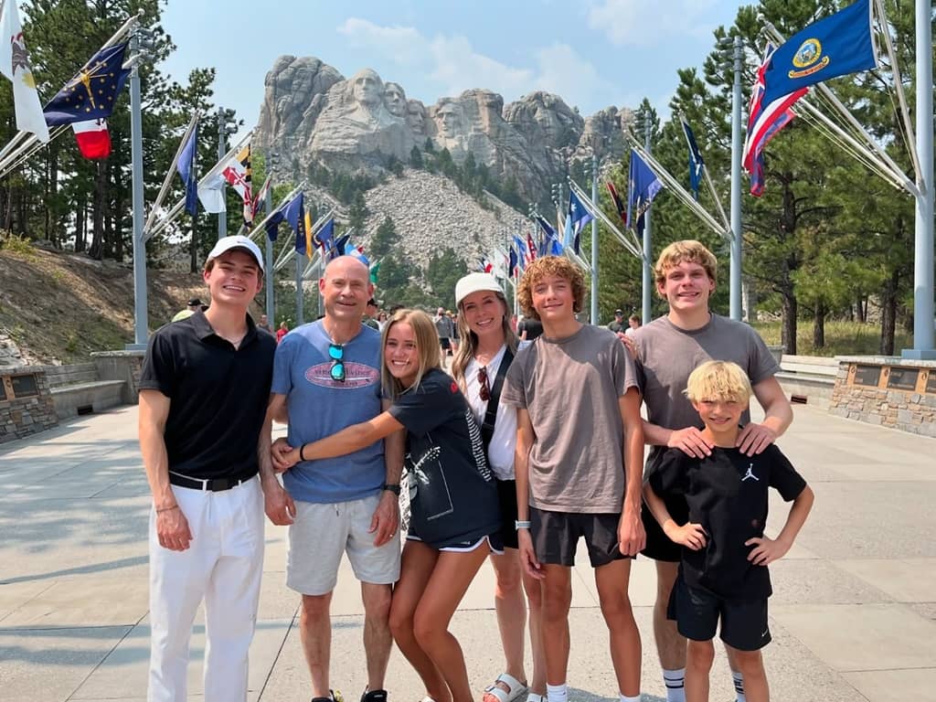 Francis Wilkins with family