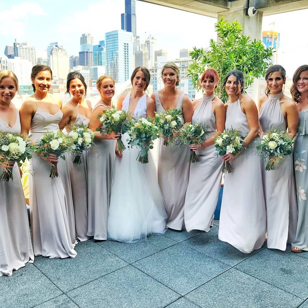 Melanie Zanona in friend wedding