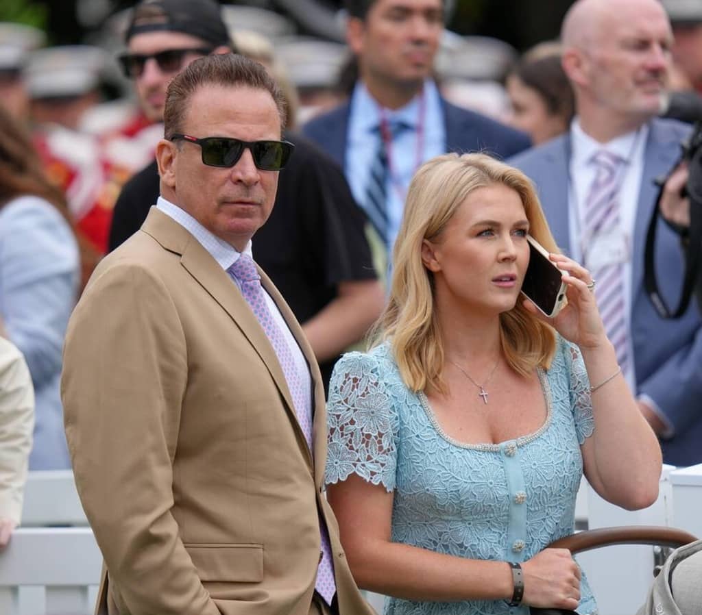 Nicholas Riccio with wife Karoline Leavitt