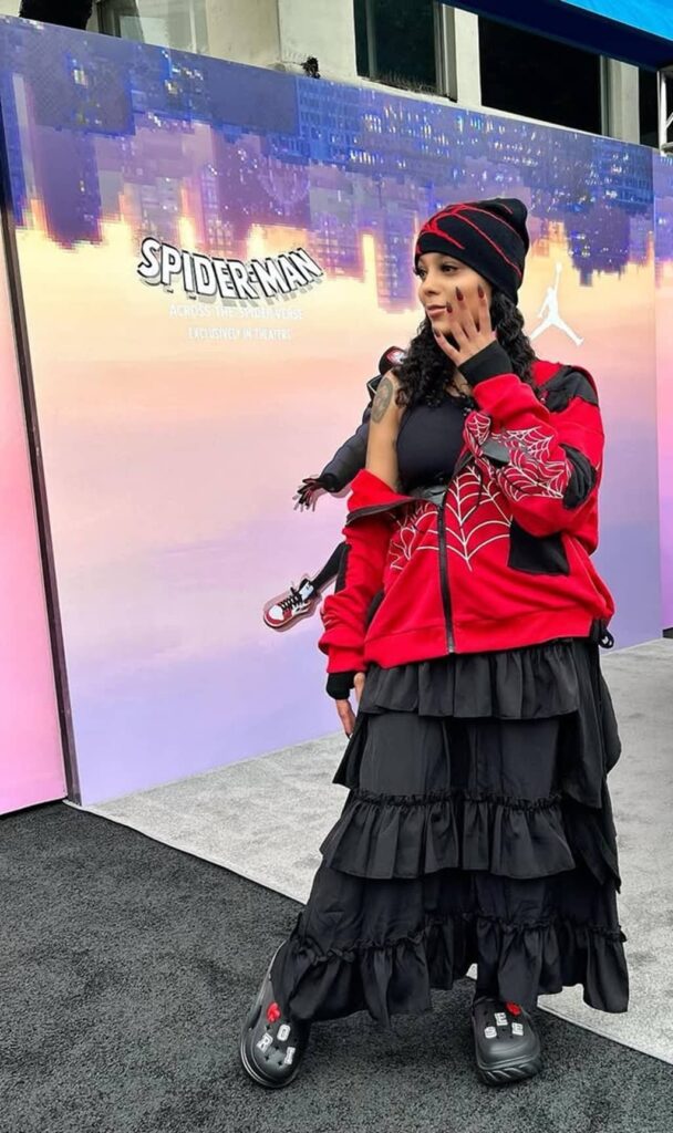 Roisee during Spider-Man: Across the Spider-Verse movie