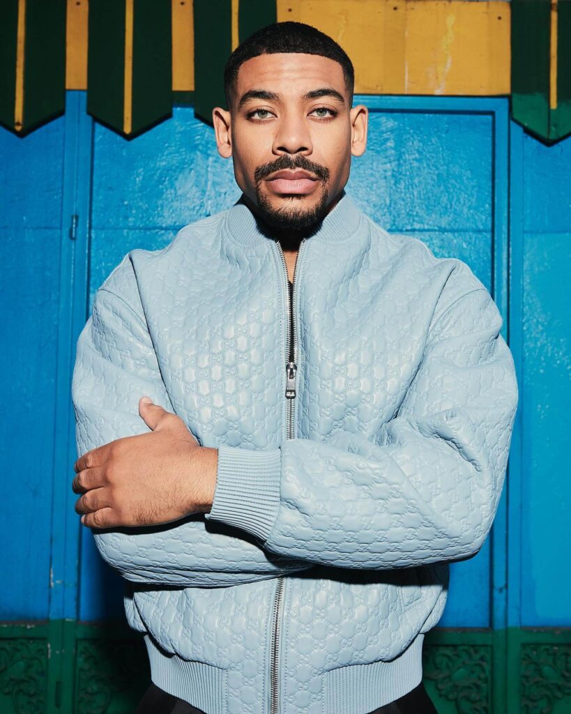 Aaron Pierre at magazine photoshoot
