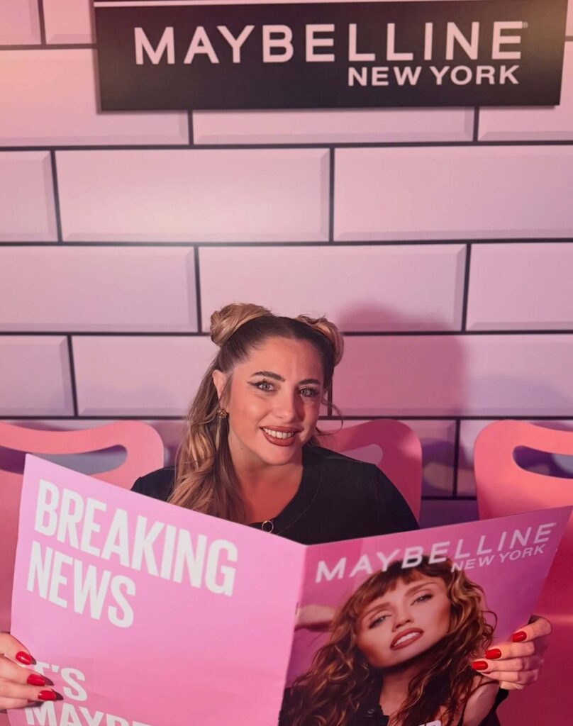 Benedetta De Luca in maybelline party