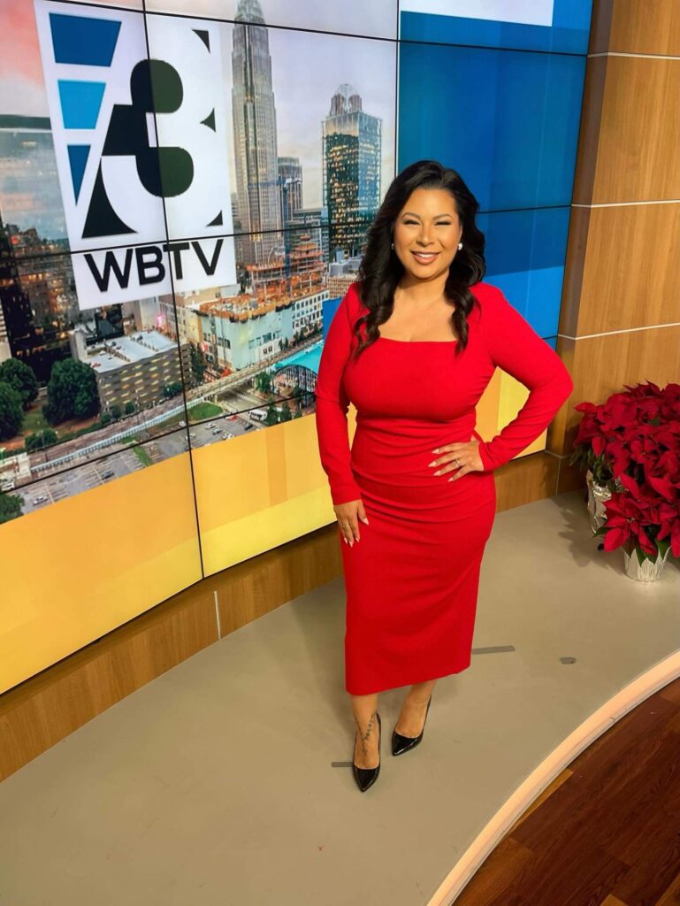 Carolyn Cerda working in wbtv news