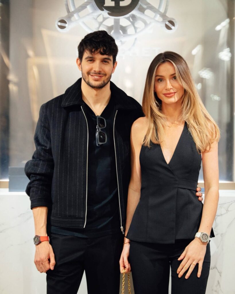 Esteban Ocon With His Girlfriend Flavy Barla