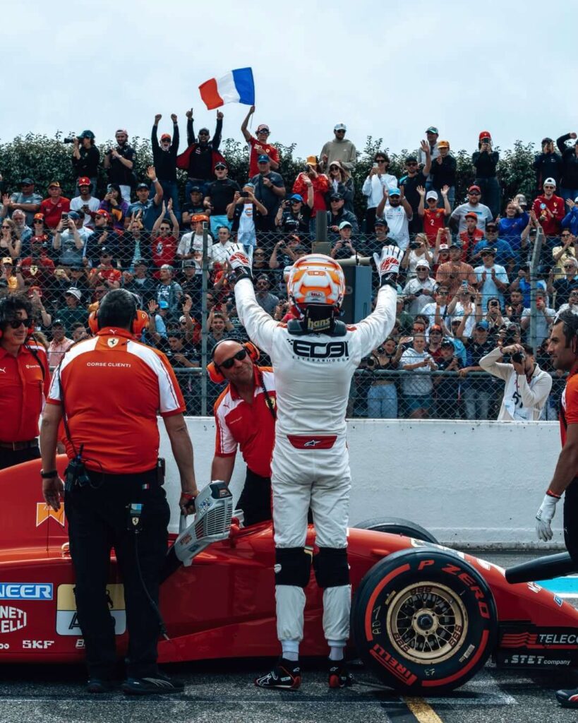 Esteban Ocon With Racing Car In France