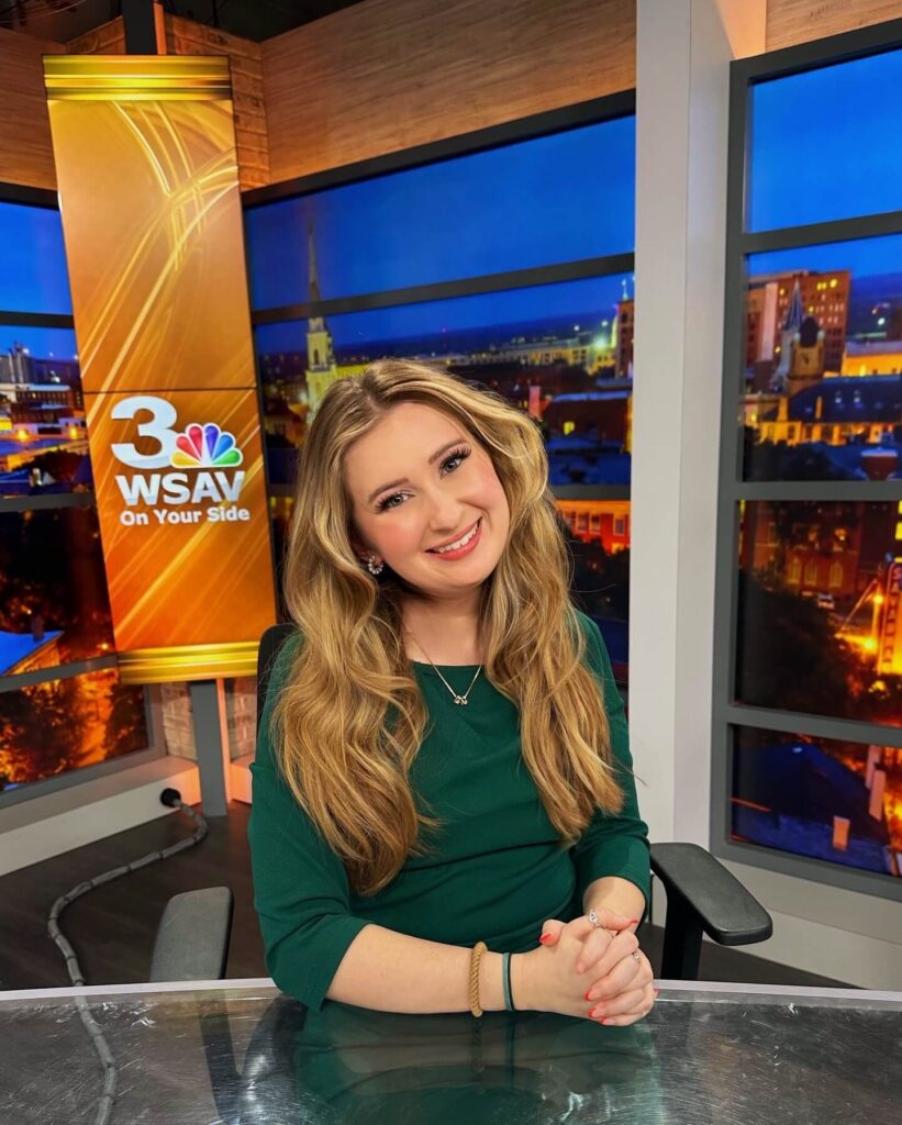 Genevieve Lund working at wsav