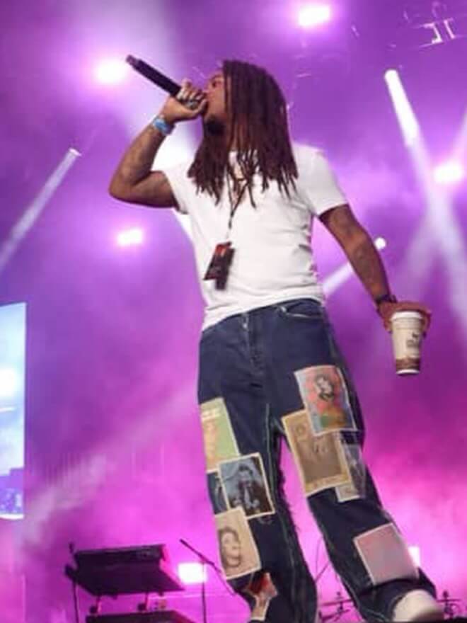 Hurricane Wisdom in his concert