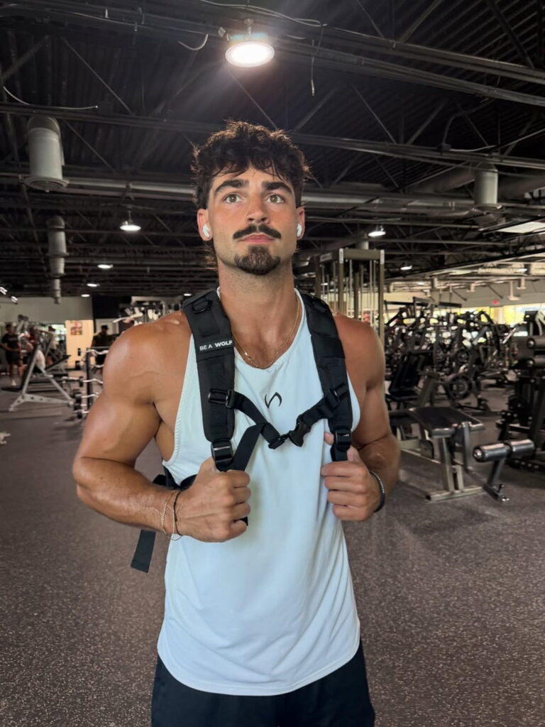 Logan Copperwheat during workout