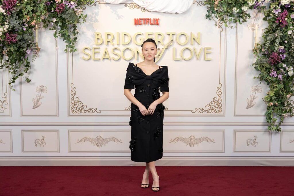 Yerin Ha at Bridgertons Premiere