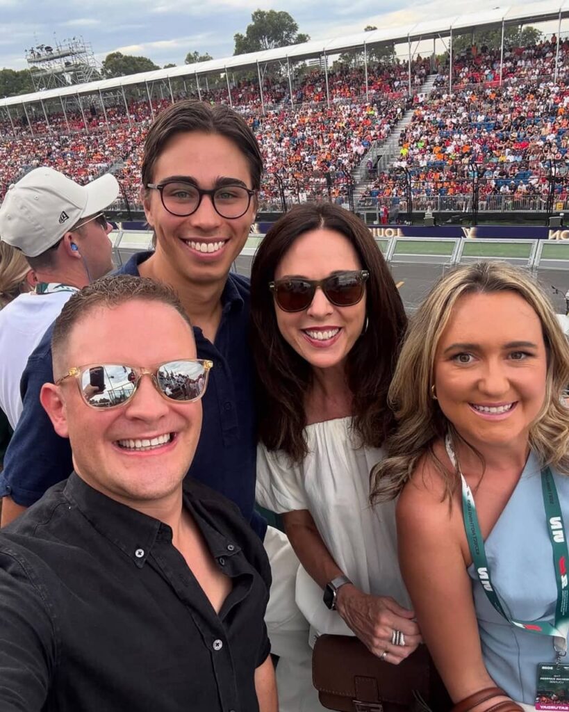 Jennifer Keyte with her children