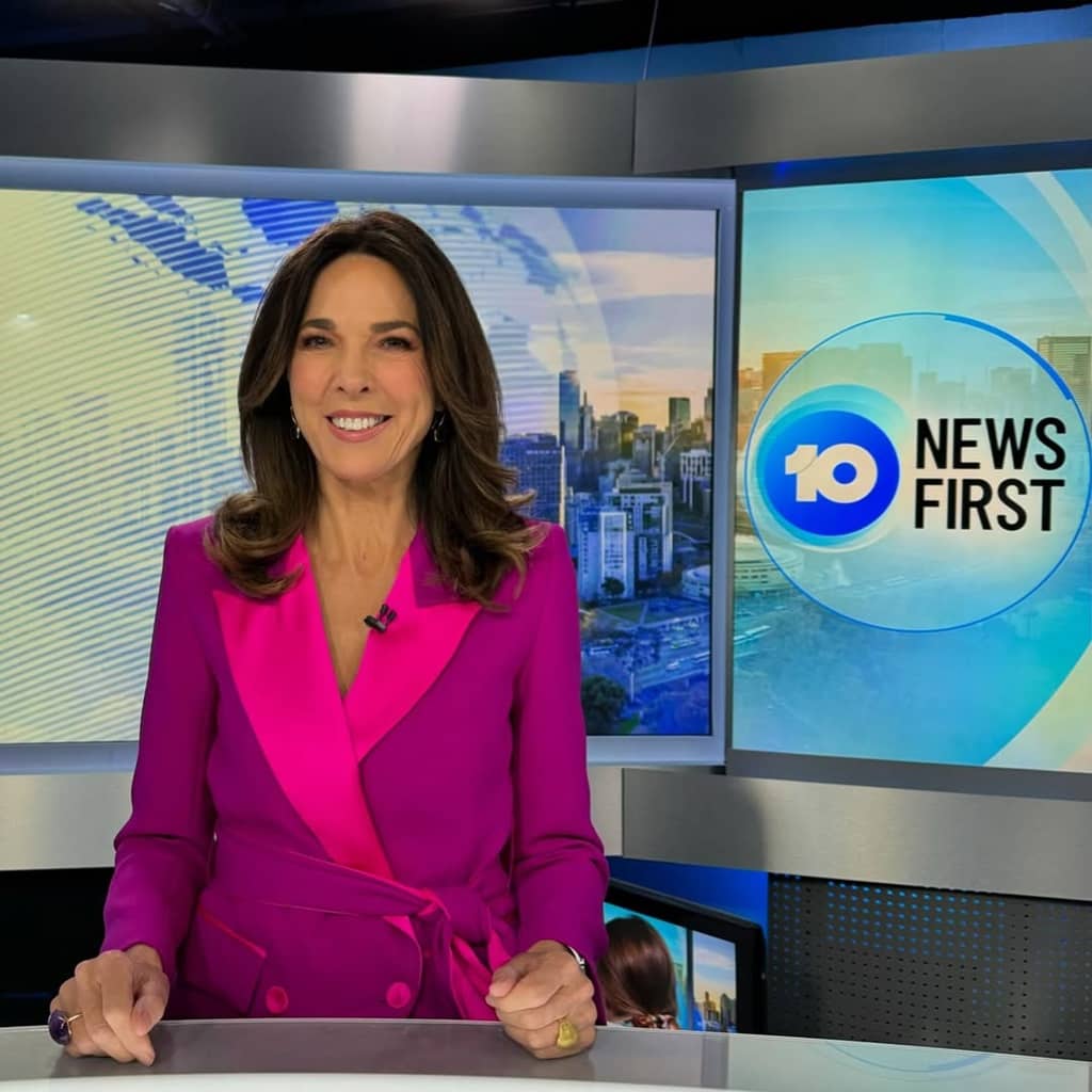 Jennifer Keyte at news channel