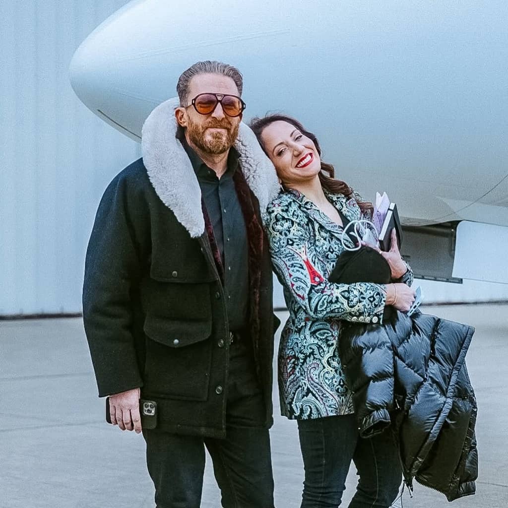 Jonathan Shuttlesworth with his wife