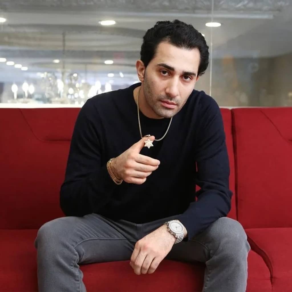 Maksud Agadjani on couch