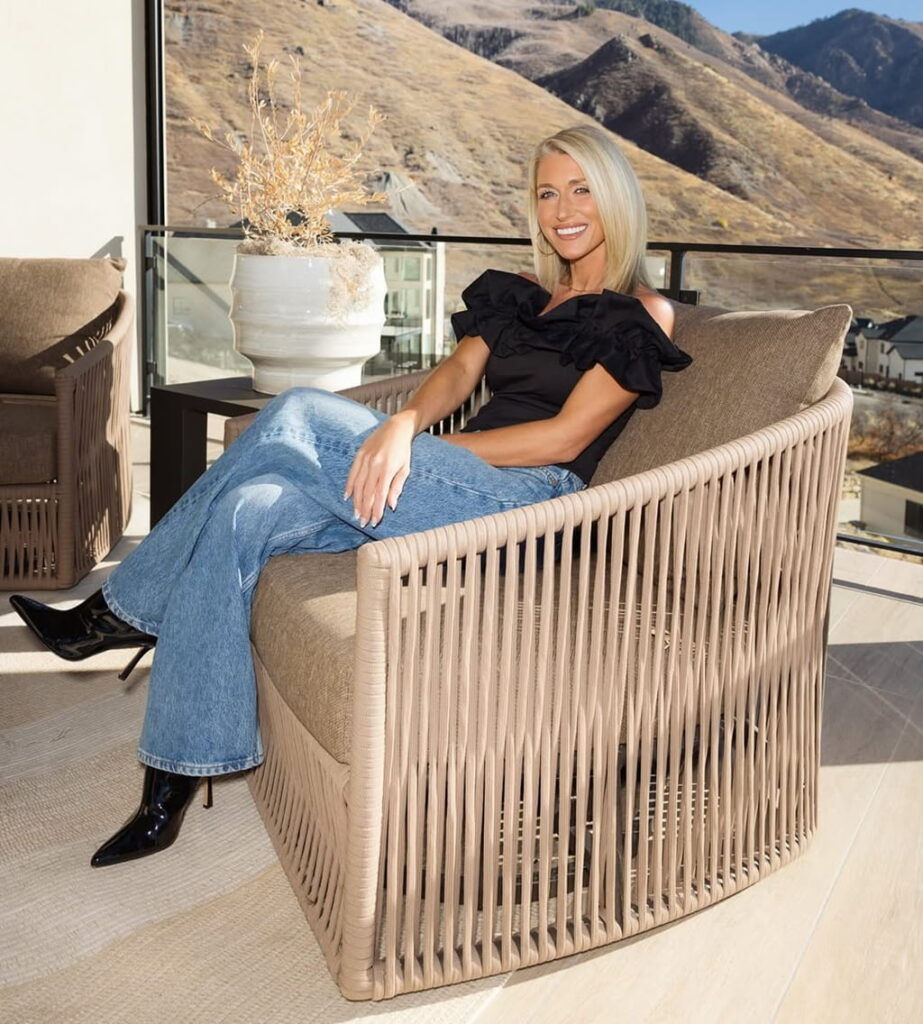 Kalee Rogers on chair