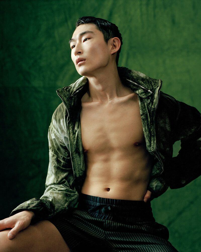 sang woo kim model photoshoot