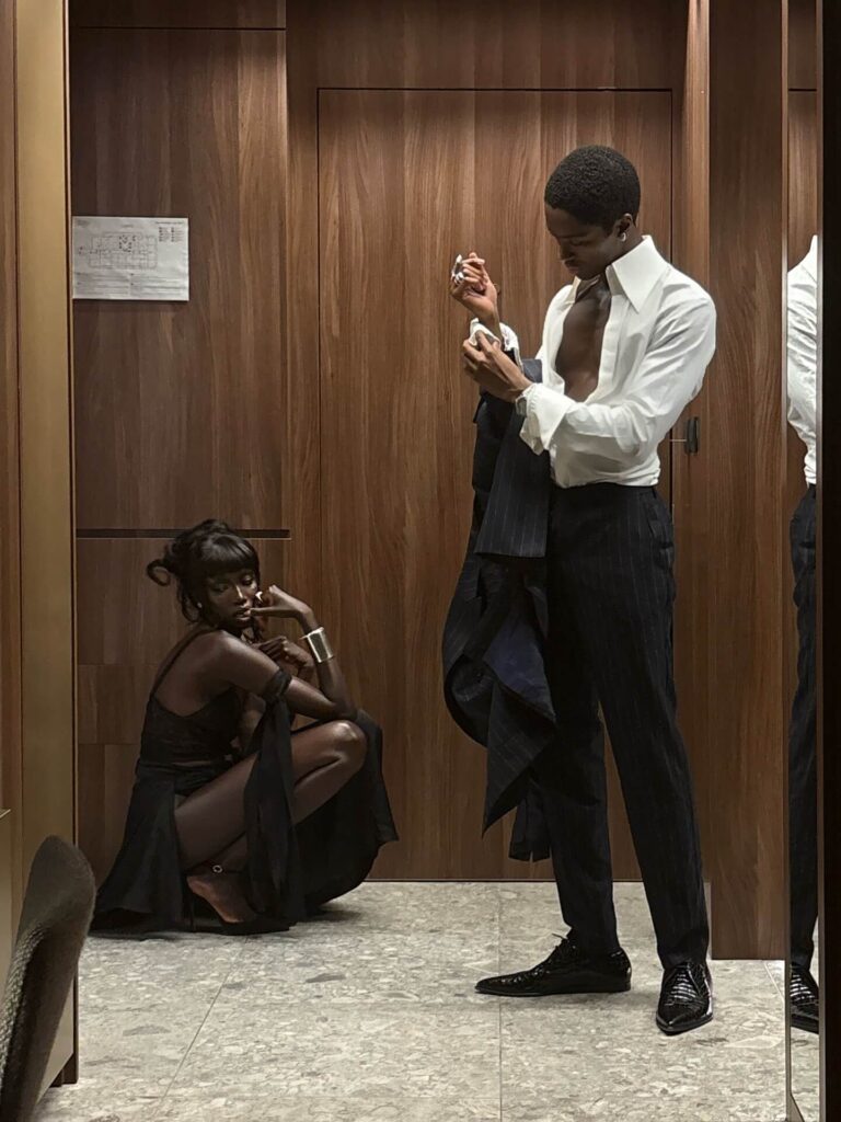 Alton Mason with his ex girlfriend anok yai