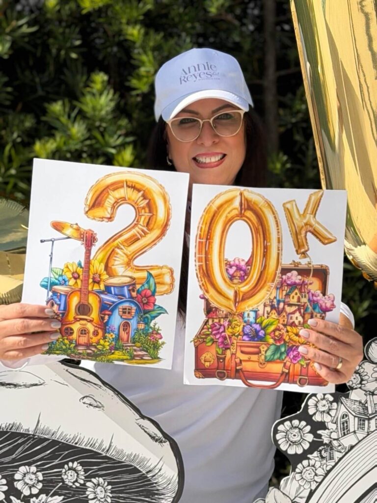 Annie Reyes celebrating 20k followers