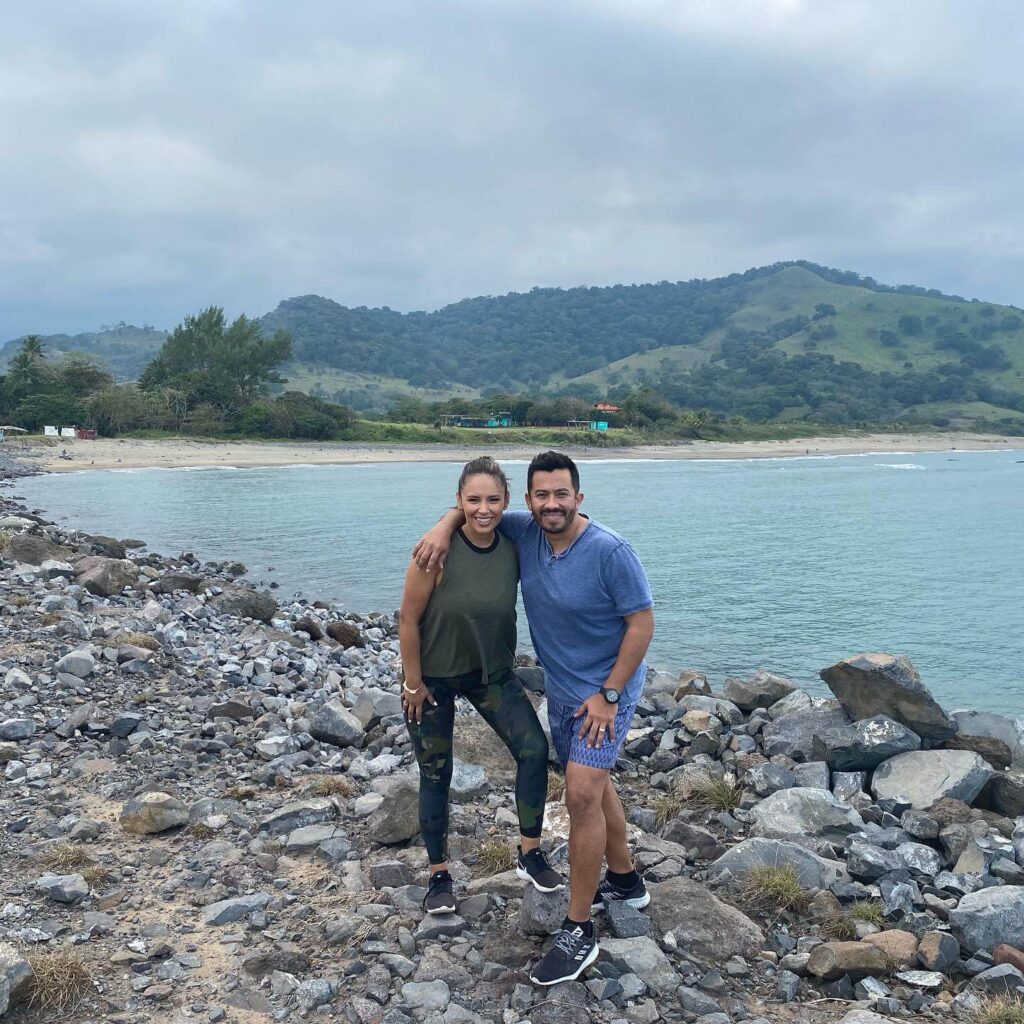 Daniella Guzman with her husband