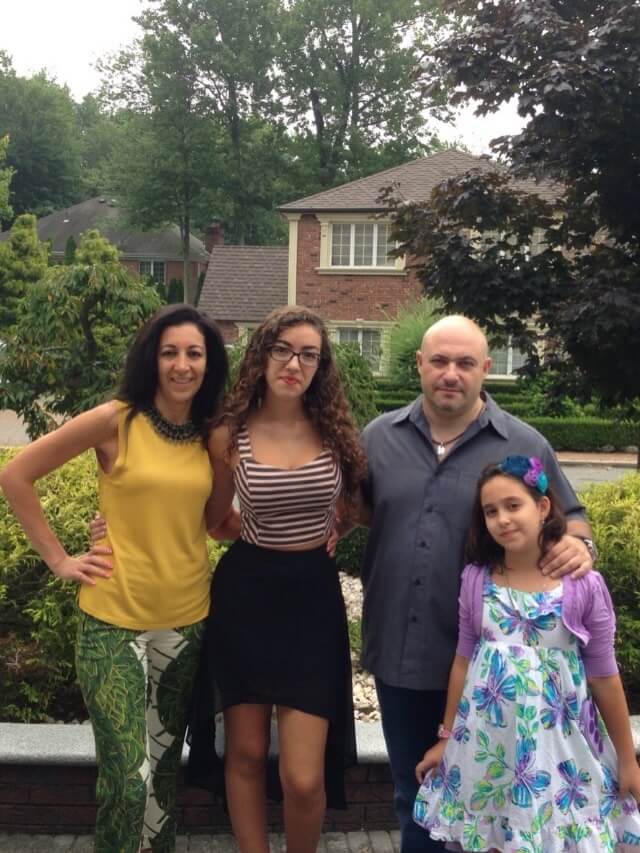 Ella Rivkin with her husband and children