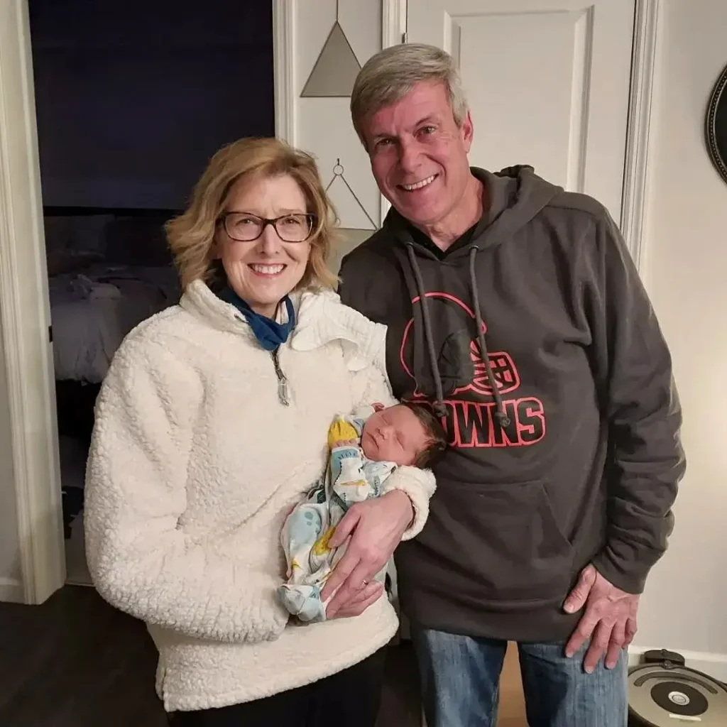 Michele Uber with her husband
