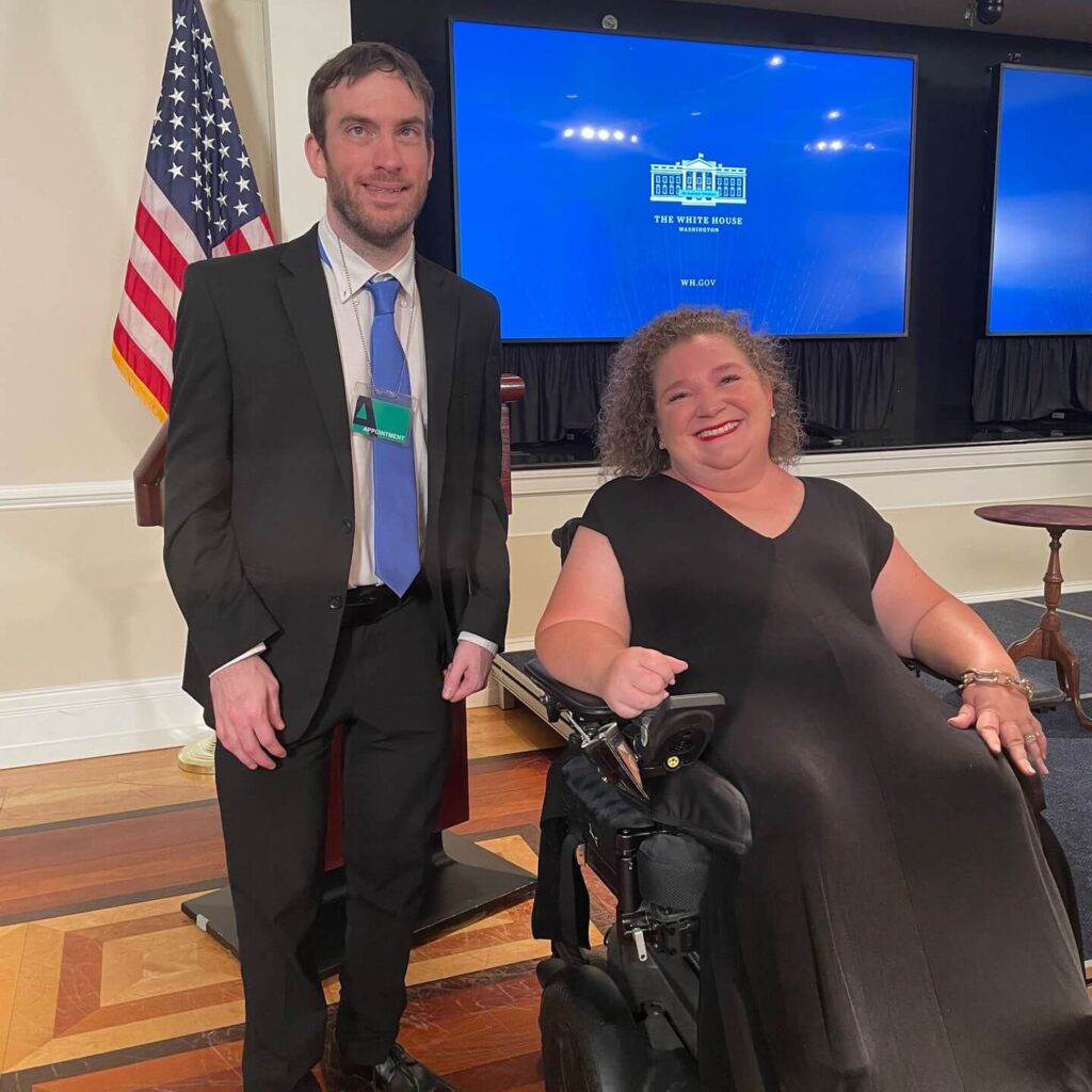 Mindy Henderson in white house