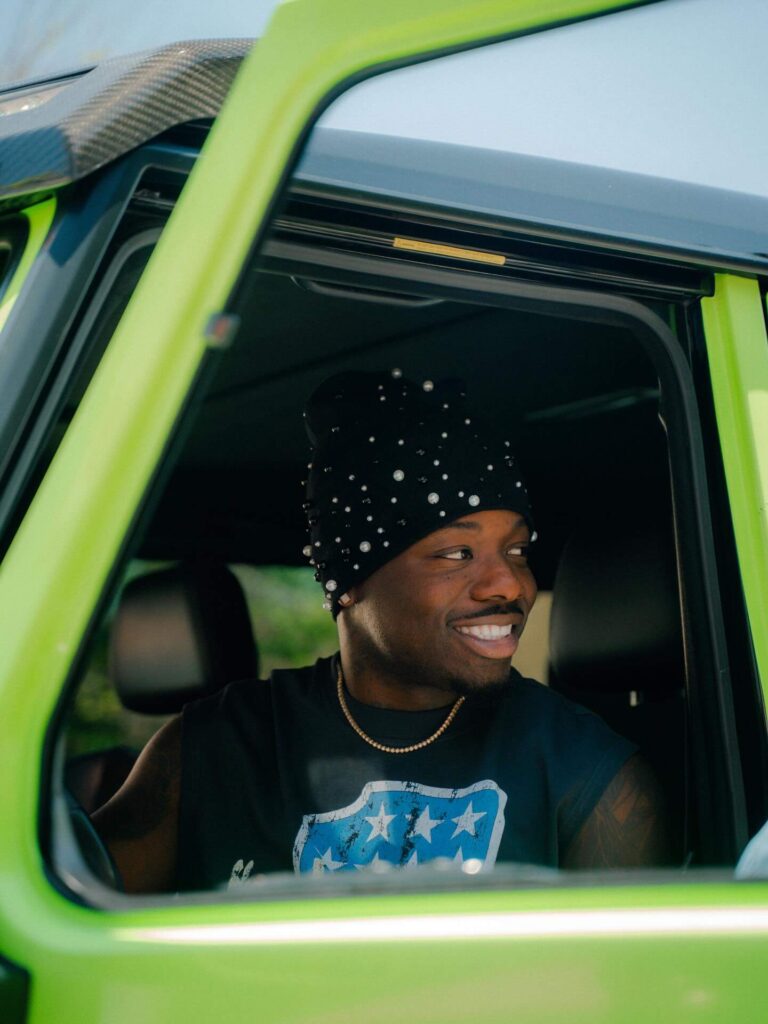 Ray Vaughn in car