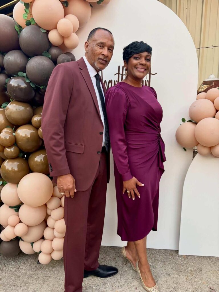 Tina Tyus-Shaw with her husband
