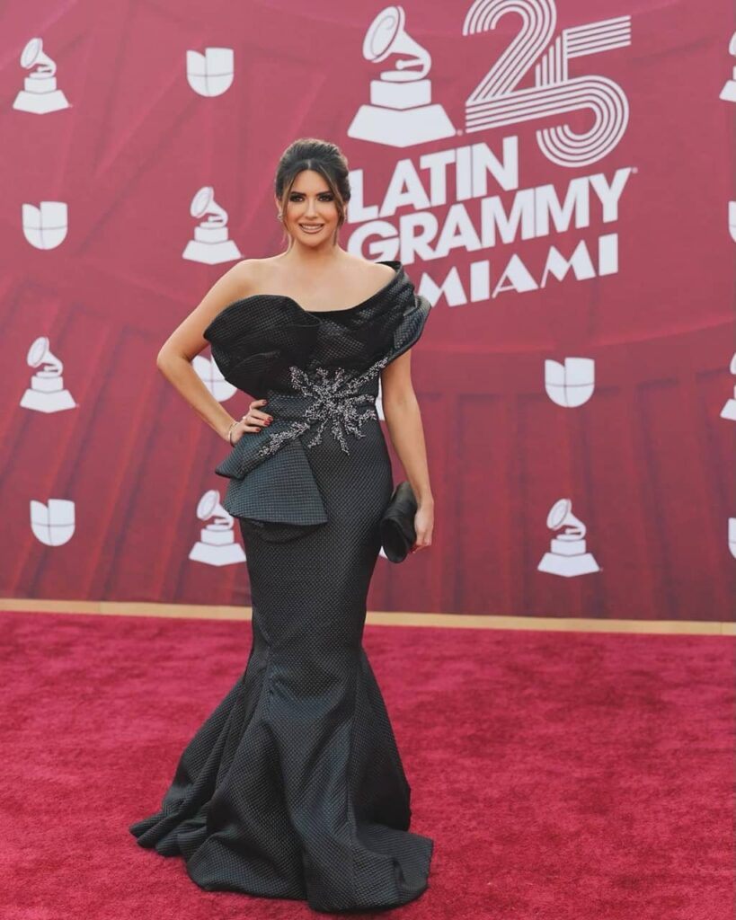 Andrea Linares at Latin Grammy Miami events