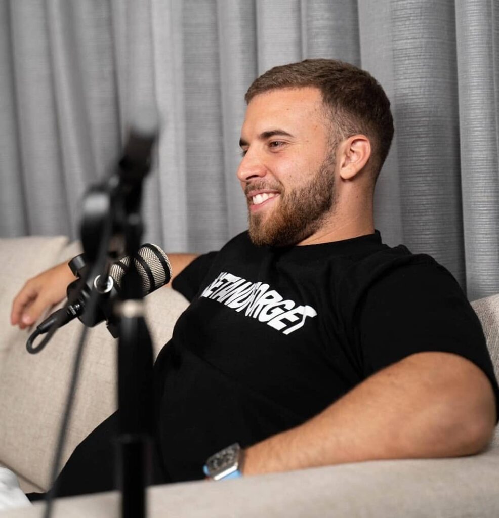 Alex Gonzalez during podcast