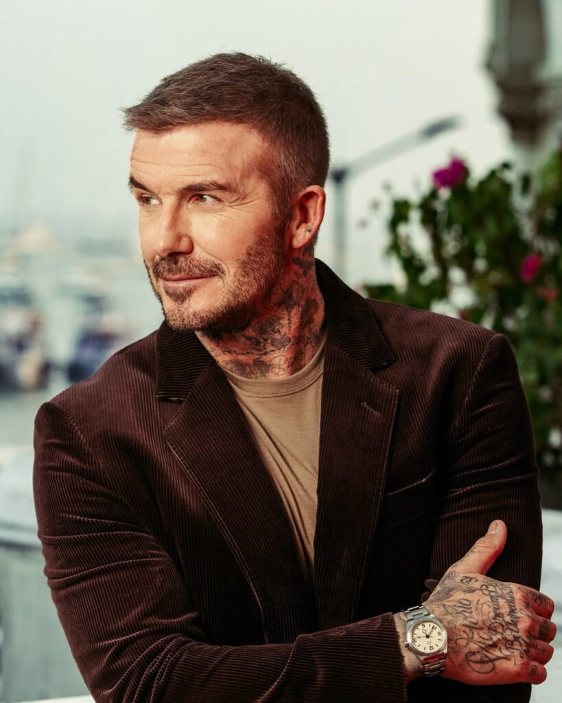 David Beckham pose