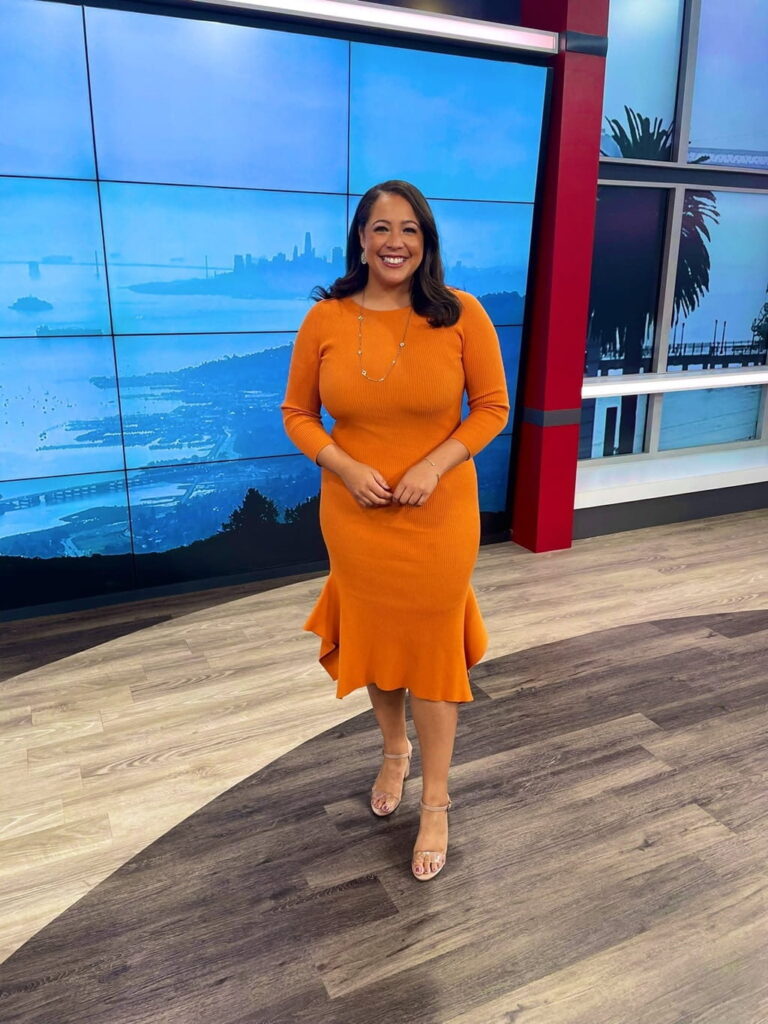 Noelle Bellow during morning forecast