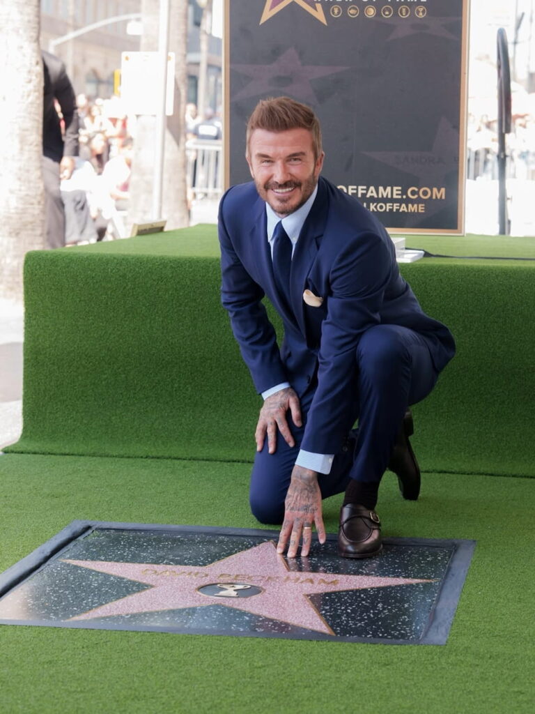 David Beckham during match