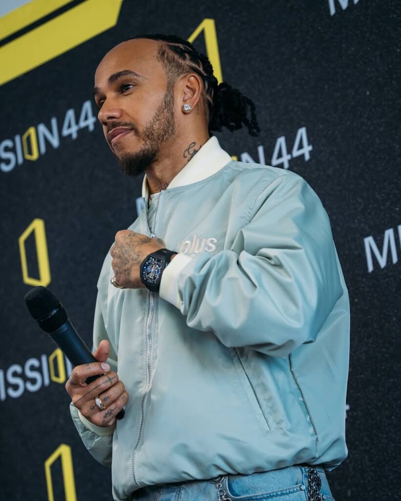 Lewis Hamilton during award show