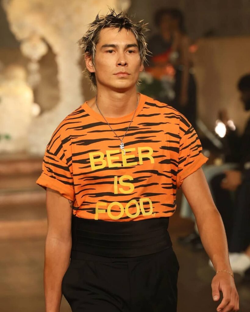 Evan Mock at fashion show
