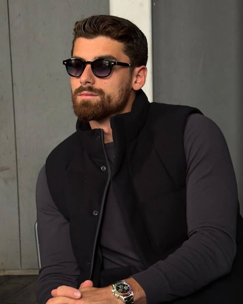 Iman Gadzhi with goggle