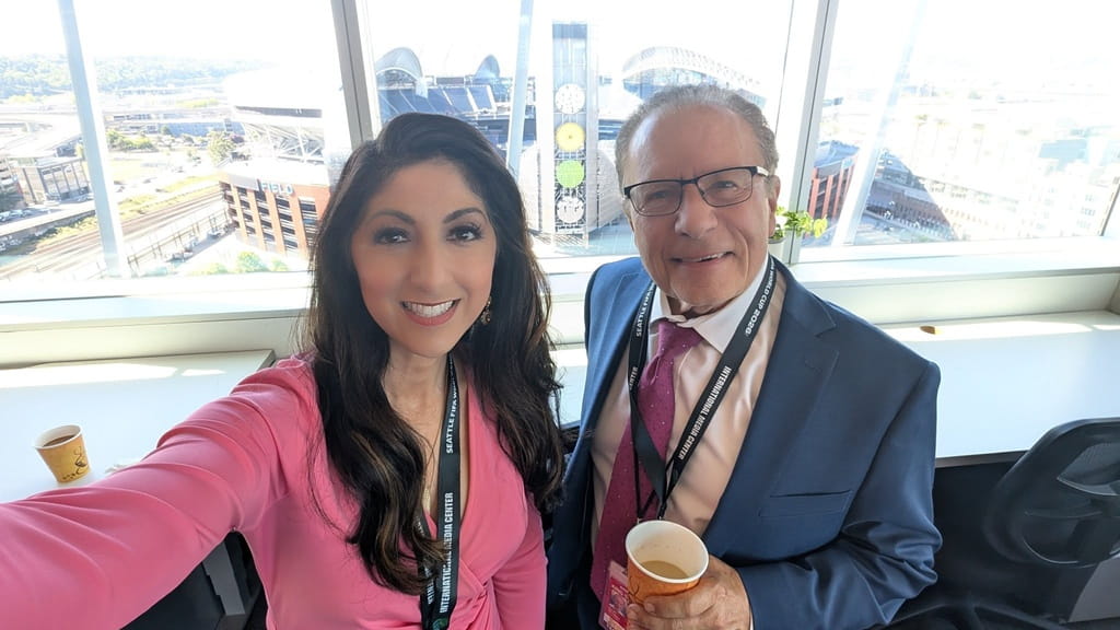 Rich Marriott with friend