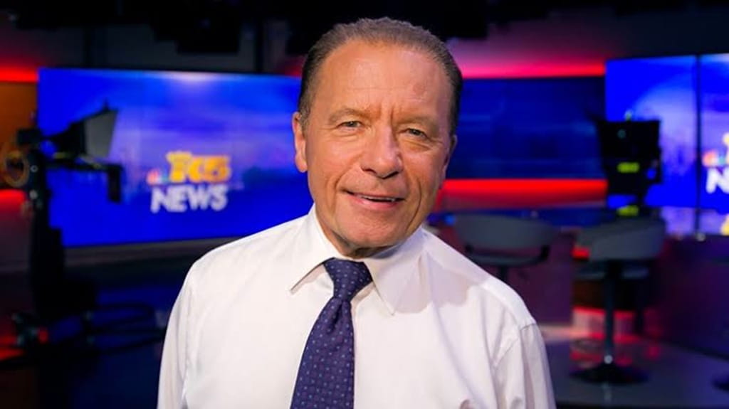 Rich Marriott during weather forecasting