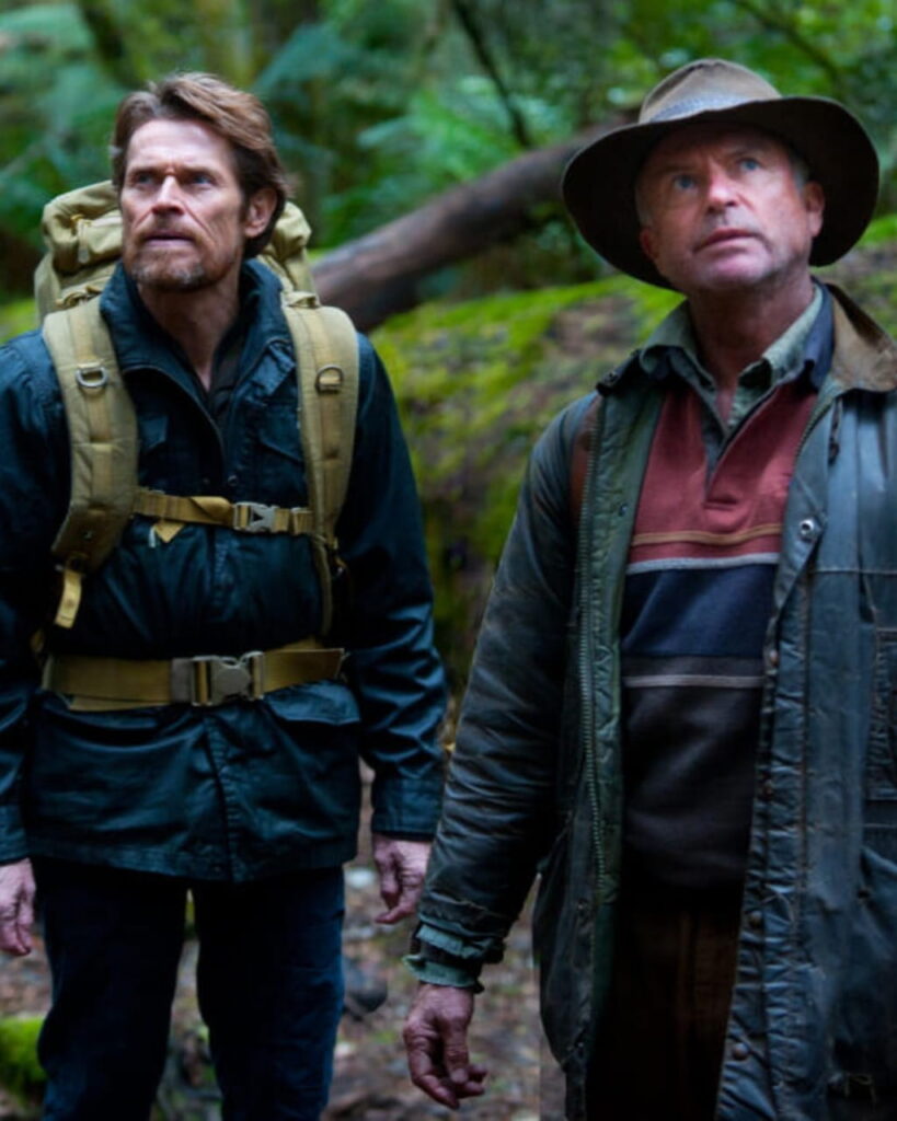 Sam Neill during movie shooting