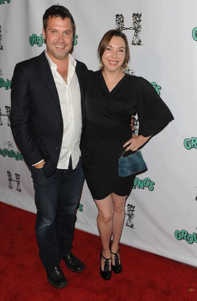 Stephanie Courtney with her husband