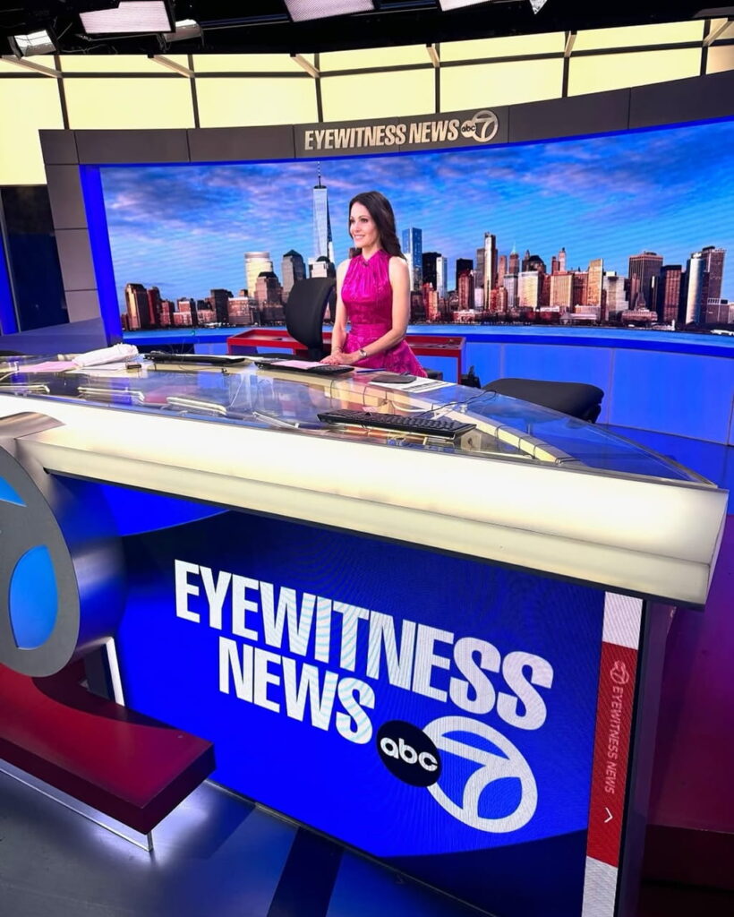 Tanya Rivero at news channel