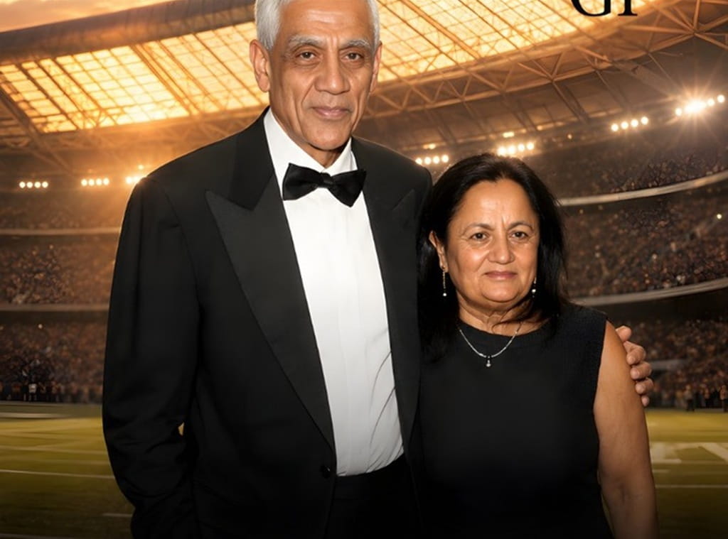Vinod Khosla with his wife