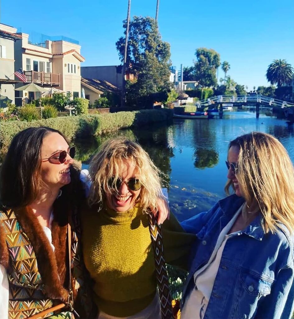 Perdita Weeks with her family