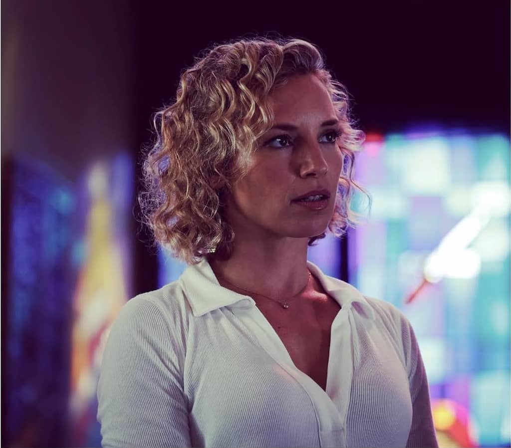 Perdita Weeks during movie shooting