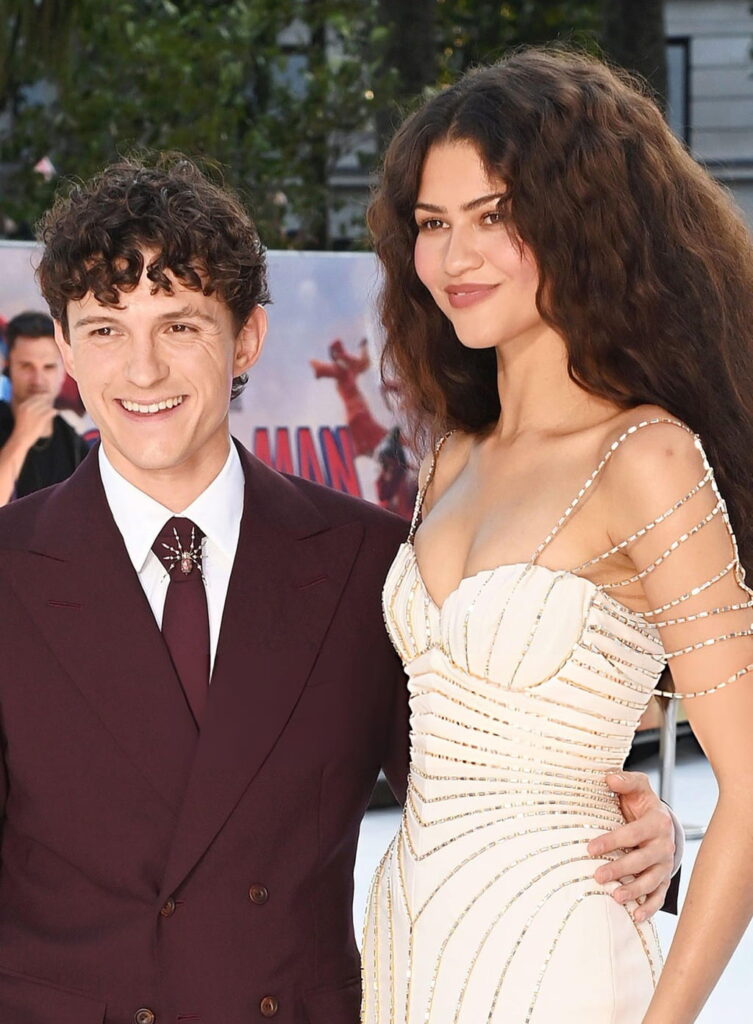 Tom Holland with his wife