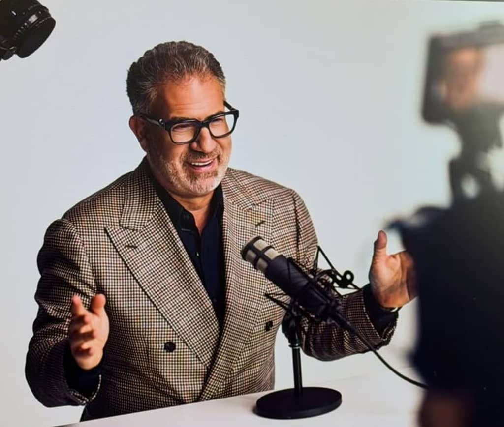Michael Popok during podcast